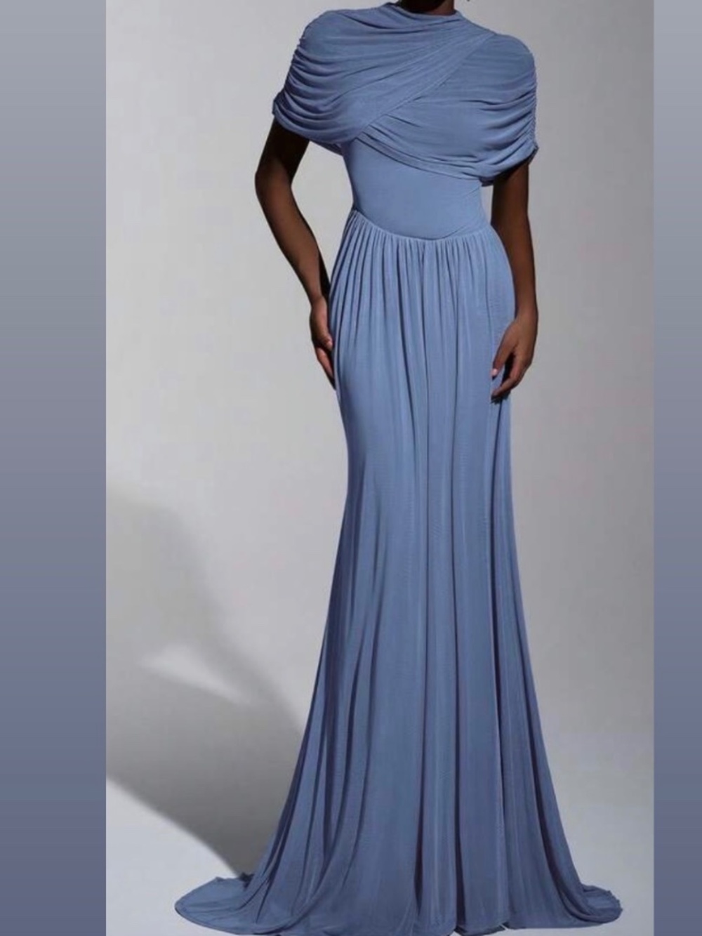 Blue bridesmaids dress
